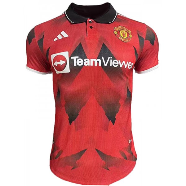 Manchester united special edition jersey soccer uniform men's red football kit top sports shirt 2023-2024
